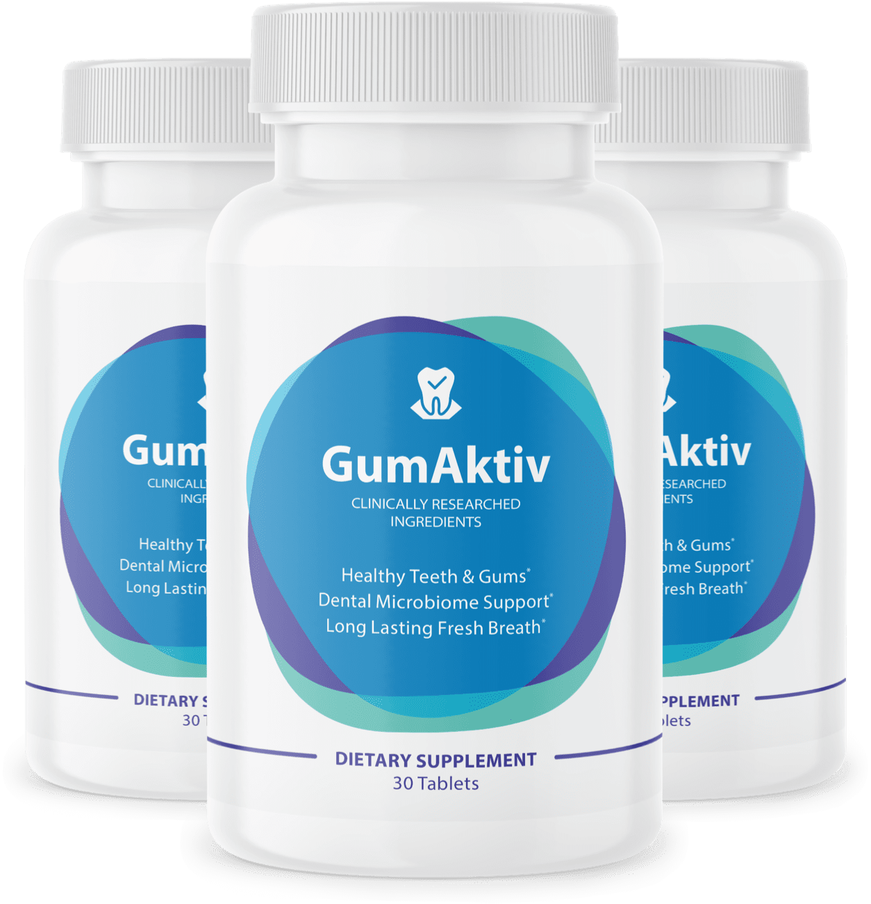 GumAktiv 3 bottle package, 90 day supply